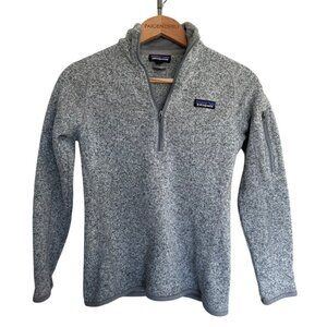 Patagonia Better Sweater Jacket Women XS 1/4 Zip Heather Grey Fleece Gorpcore